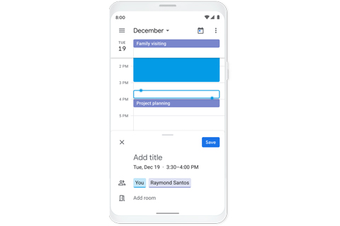 Easily check your appointments and get reminders of upcoming activities